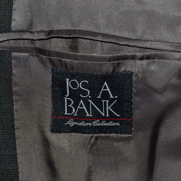 Jos A Bank 42L Sport Coat Blazer Suit Jacket Dark - Picture 7 of 8